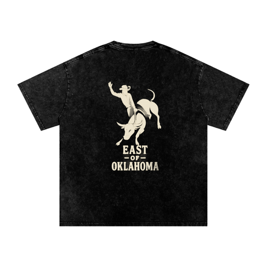 The Washed Bull Rider Tee | East of Oklahoma
