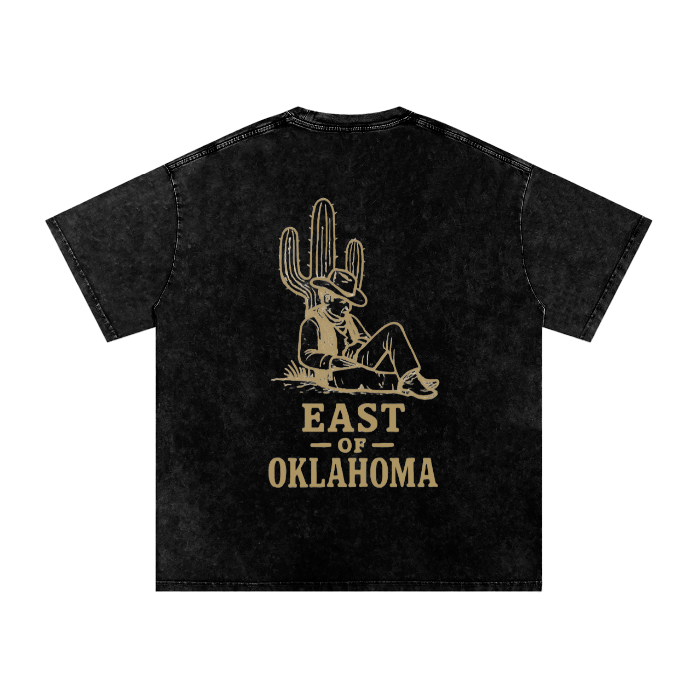 The Lazy Cowboy Washed Tee | East of Oklahoma