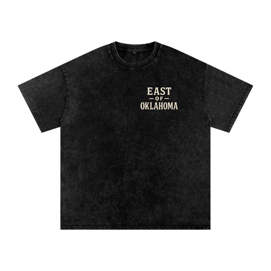 The Lazy Cowboy Washed Tee | East of Oklahoma
